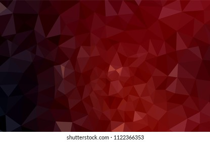 Dark Red vector abstract polygonal template. Polygonal abstract illustration with gradient. A completely new design for your leaflet.