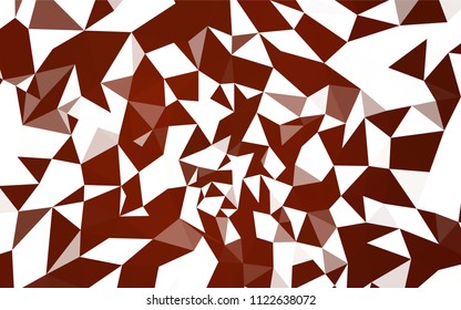 Dark Red vector abstract polygonal pattern. Triangular geometric sample with gradient.  Template for cell phone's backgrounds.