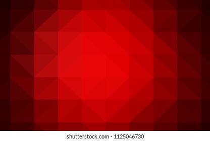 Dark Red vector abstract polygonal pattern. Colorful illustration in polygonal style with gradient. Triangular pattern for your design.