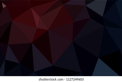 Dark Red vector abstract polygonal template. Geometric illustration in Origami style with gradient.  Pattern for a brand book's backdrop.