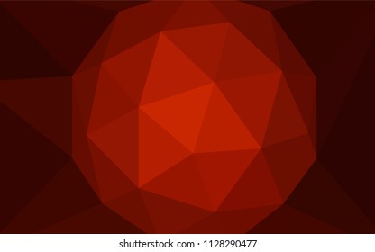 Dark Red vector abstract polygonal pattern. Colorful illustration in polygonal style with gradient. Template for cell phone's backgrounds.