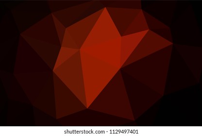 Dark Red vector abstract polygonal template. Polygonal abstract illustration with gradient. Polygonal design for your web site.