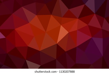 Dark Red vector abstract polygonal pattern. Geometric illustration in Origami style with gradient.  Template for cell phone's backgrounds.