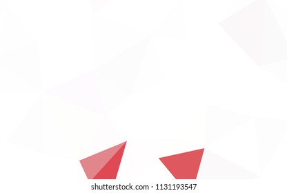 Dark Red vector abstract polygonal pattern. Colorful abstract illustration with triangles. A completely new design for your leaflet.