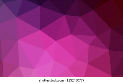 Dark Red vector abstract polygonal background. Colorful illustration in polygonal style with gradient. Completely new template for your banner.
