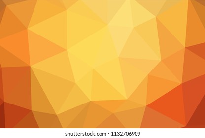 Dark Red vector abstract polygonal background. Elegant bright polygonal illustration with gradient. Brand new design for your business.