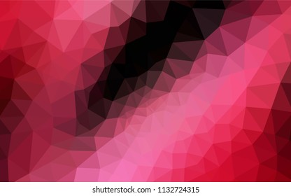 Dark Red vector abstract polygonal background. Shining colorful illustration with triangles. A new texture for your web site.