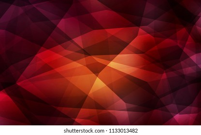 Dark Red vector abstract polygonal background. Geometric illustration in Origami style with gradient.  A new texture for your web site.