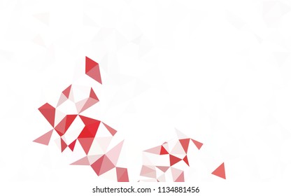 Dark Red vector abstract polygonal template. Elegant bright polygonal illustration with gradient. Brand new design for your business.