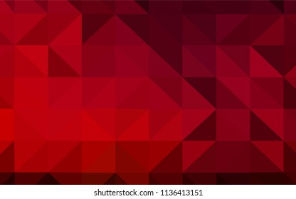 Dark Red vector abstract polygonal background. Geometric illustration in Origami style with gradient.  Brand new design for your business.