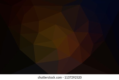 Dark Red vector abstract polygonal background with a heart in a centre. Colorful abstract illustration with triangles. Best triangular design for your business.
