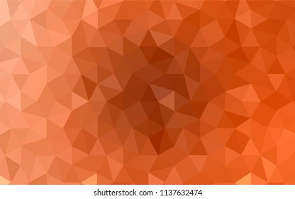 Dark Red vector abstract polygonal background. Shining polygonal illustration, which consist of triangles. Brand new design for your business.