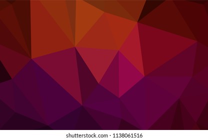 Dark Red vector abstract polygonal background. A completely new color illustration in a polygonal style. Brand new style for your business design.