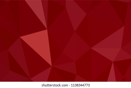 Dark Red vector abstract polygonal background. Polygonal abstract illustration with gradient. New template for your brand book.