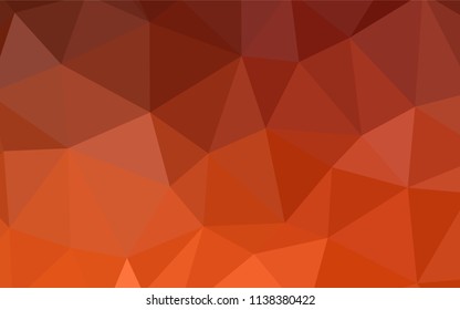Dark Red vector abstract polygonal template. Polygonal abstract illustration with gradient. Brand new style for your business design.
