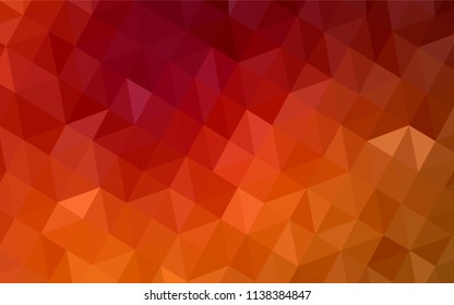 Dark Red vector abstract polygonal template. Colorful illustration in abstract style with triangles. Brand new design for your business.