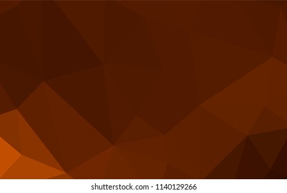 Dark Red vector abstract polygonal background. Geometric illustration in Origami style with gradient.  Best triangular design for your business.