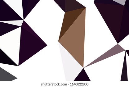Dark Red vector abstract polygonal pattern. Modern abstract illustration with triangles. New template for your brand book.
