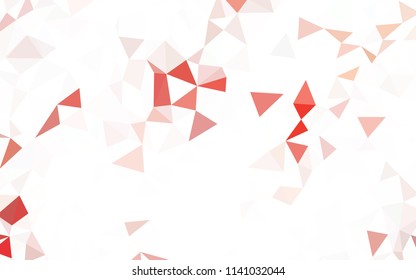 Dark Red vector abstract polygonal template. Polygonal abstract illustration with gradient. A completely new design for your leaflet.