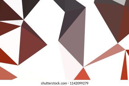Dark Red vector abstract polygonal pattern. Geometric illustration in Origami style with gradient.  Textured pattern for your backgrounds.