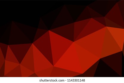 Dark Red vector abstract polygonal background. Modern abstract illustration with triangles. A completely new design for your leaflet.