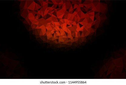 Dark Red vector abstract polygonal texture. Glitter abstract illustration with an elegant design. Brand new design for your business.