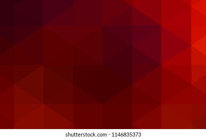 Dark Red vector abstract polygonal pattern. Creative geometric illustration in Origami style with gradient. Triangular pattern for your business design.