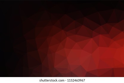 Dark Red vector abstract polygonal texture. A sample with polygonal shapes. A completely new design for your business.