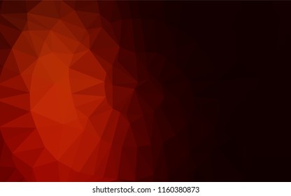 Dark Red vector abstract polygonal cover. Brand new colored illustration in blurry style with gradient. The polygonal design can be used for your web site.