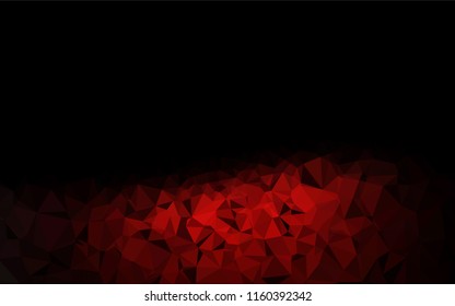 Dark Red vector abstract polygonal layout. Colorful illustration in abstract style with gradient. Brand new design for your business.