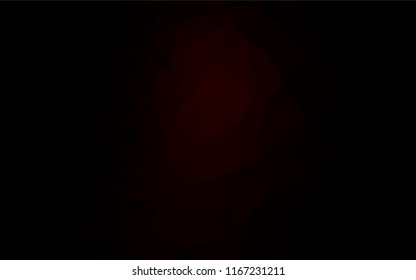 Dark Red vector abstract polygonal texture. Modern geometrical abstract illustration with gradient. The polygonal design can be used for your web site.