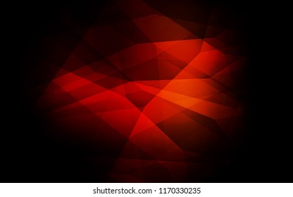 Dark Red vector abstract polygonal template. Elegant bright polygonal illustration with gradient. New template for your brand book.