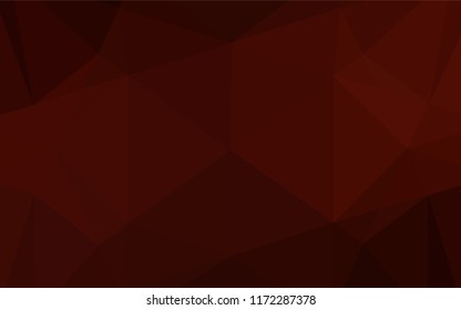 Dark Red vector abstract polygonal layout. A sample with polygonal shapes. A completely new design for your business.