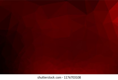 Dark Red vector abstract polygonal cover. Creative geometric illustration in Origami style with gradient. The polygonal design can be used for your web site.