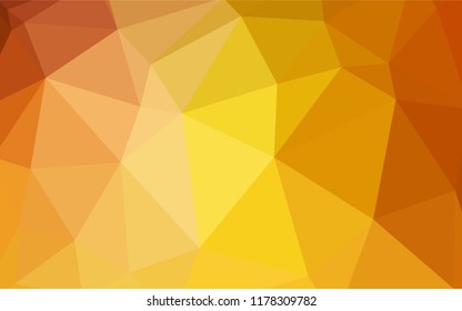 Dark Red vector abstract polygonal template. Colorful illustration in polygonal style with gradient. Best triangular design for your business.