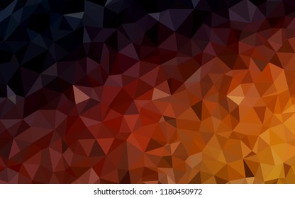 Dark Red vector abstract polygonal template. A sample with polygonal shapes. Template for cell phone's backgrounds.