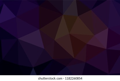 Dark Red vector abstract polygonal pattern. Polygonal abstract illustration with gradient. Template for cell phone's backgrounds.