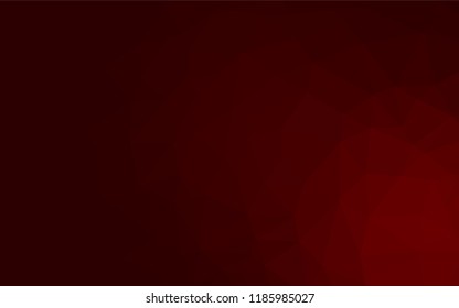 Dark Red vector abstract polygonal texture. Colorful abstract illustration with gradient. Brand new style for your business design.