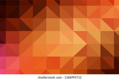 Dark Red vector abstract polygonal template. Creative geometric illustration in Origami style with gradient. Best triangular design for your business.