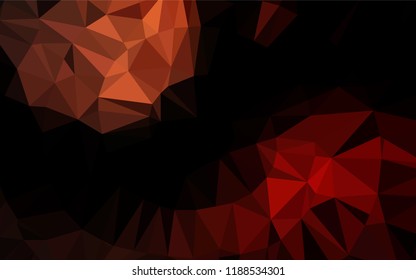 Dark Red vector abstract polygonal cover. An elegant bright illustration with gradient. The template can be used as a background for cell phones.