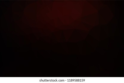 Dark Red vector abstract polygonal texture. A vague abstract illustration with gradient. A completely new template for your business design.