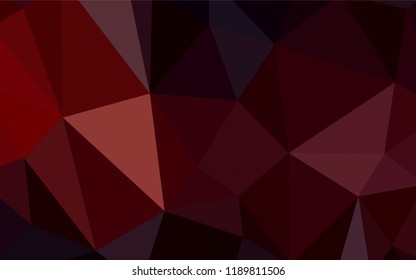 Dark Red vector abstract polygonal background. Creative geometric illustration in Origami style with gradient. Textured pattern for your backgrounds.