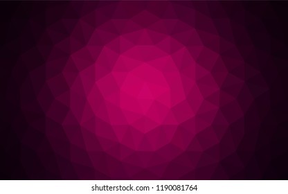 Dark Red vector abstract polygonal background. Elegant bright polygonal illustration with gradient. A completely new design for your leaflet.