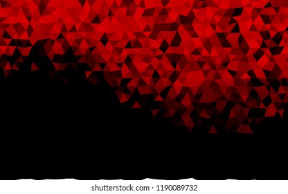 Dark Red vector abstract polygonal pattern. A completely new color illustration in a vague style. The polygonal design can be used for your web site.