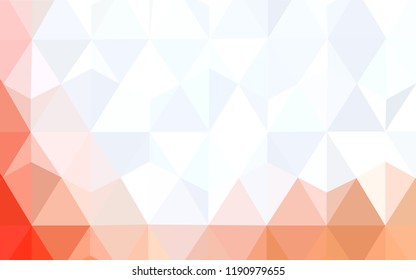 Dark Red vector abstract polygonal pattern. Geometric illustration in Origami style with gradient.  Triangular pattern for your design.