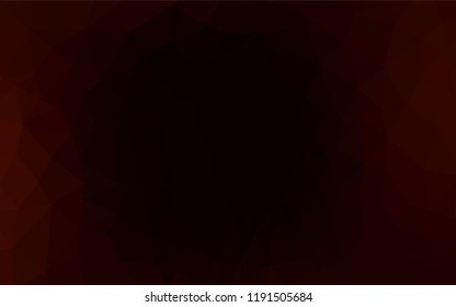 Dark Red vector abstract polygonal pattern. Creative geometric illustration in Origami style with gradient. Polygonal design for your web site.