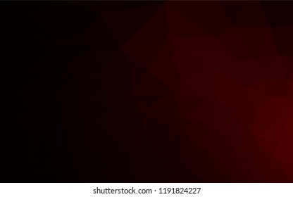 Dark Red vector abstract polygonal layout. Colorful abstract illustration with gradient. A completely new template for your business design.