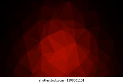 Dark Red vector abstract polygonal cover. Glitter abstract illustration with an elegant design. The completely new template can be used for your brand book.