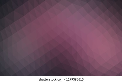 Dark Red vector abstract polygonal pattern. Shining illustration, which consist of triangles. Brand new design for your business.