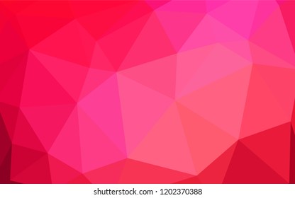 Dark Red vector abstract polygonal template. Colorful illustration in polygonal style with gradient. Polygonal design for your web site.